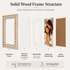 Solid Wood 11x14 Picture Frame Beaded Frame - Image 4