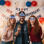 Pajean 32 Pcs USA Patriotic Party Decorations Eyeglasses 250th Anniversary - Image 5