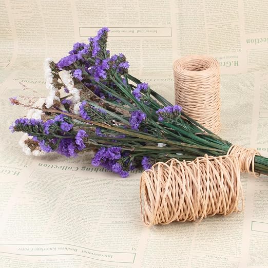 Floral Wire, 2 Rolls Rustic Paper Wrapped Metal Wire 14 Gauge 328 Feet | Bind - Image 4