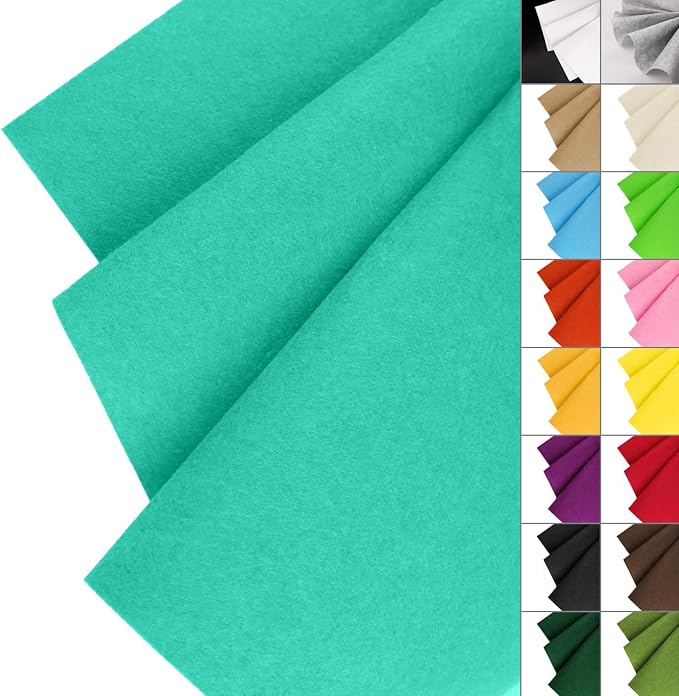 IONTACH 36" X 36" Stiff Felt Fabric 1.2mm Thick | Felt Sheet by IONTACH