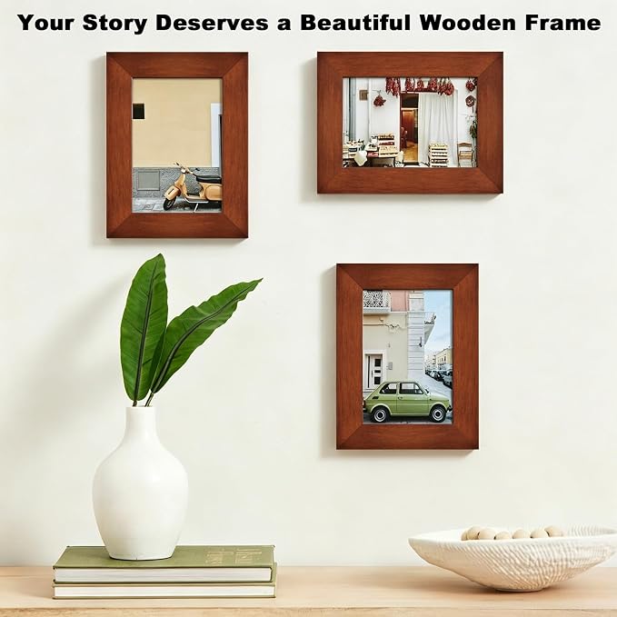 RPJC 3.5x5 inch Picture Frame Made of Solid Wood High Definition Glass - Image 4