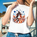 Tintnut Orange Black Flame Heat Transfer Vinyl, stretch washable, suitable - Image 5