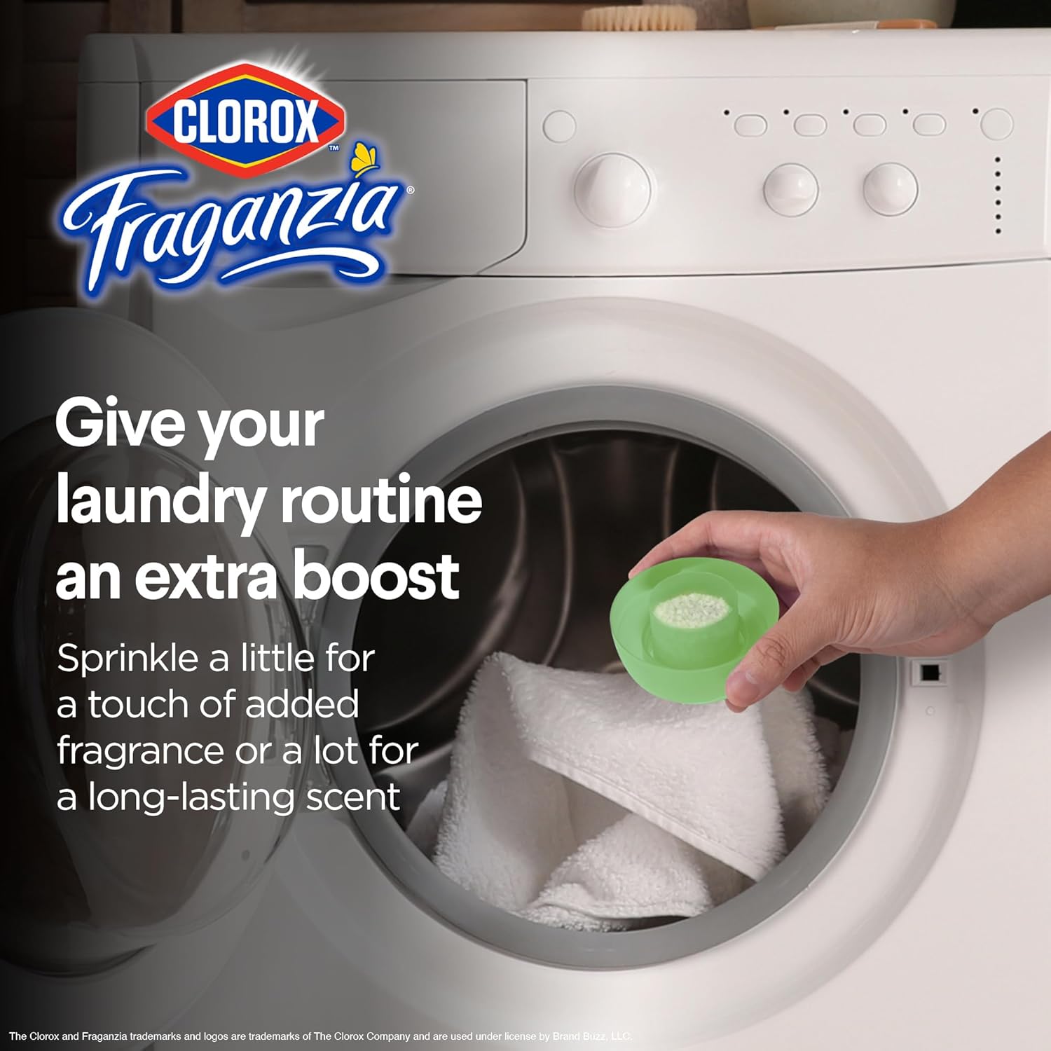 Clorox Fraganzia Laundry Scent Booster Crystals in Cedarwood & Sage Scent - Scented In-Wash Freshener Beads for Fresh, Clean, Great Smelling Clothes and Linens, 70 Oz