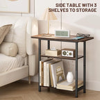 SLEEPING LAMB Side Table for Living Room, 3-Tier End Table for Small Space - Image 5