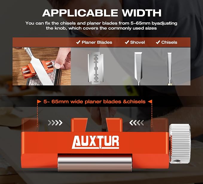 Sharpening Stone with Honing Guide Tool, chisel set - Image 5