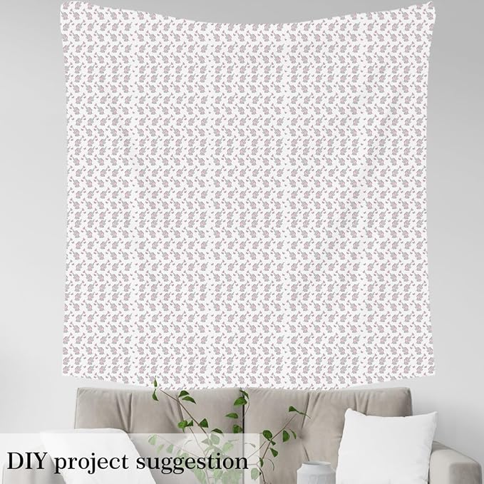 Feelyou Cute Elephant Outdoor Fabric by The Yard, Cartoon Little Elephant - Image 3