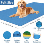 XSEINO Sky Blue Large Felt Fabric 72" X 36 ", 1.4 mm Thick Soft Felt Fabric - Image 2