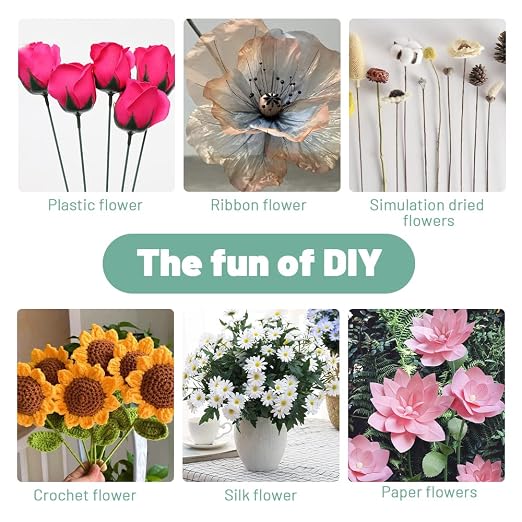 80Pcs Floral Wire, 30cm/11.8in Length 3mm/0.12in Diameter Floral Stems - Image 5