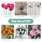 80Pcs Floral Wire, 30cm/11.8in Length 3mm/0.12in Diameter Floral Stems - Image 5