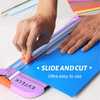 Evteck Paper Cutter 12 Inch Paper Trimmer Slider Crafting Scrapbooking Supplies - Image 2