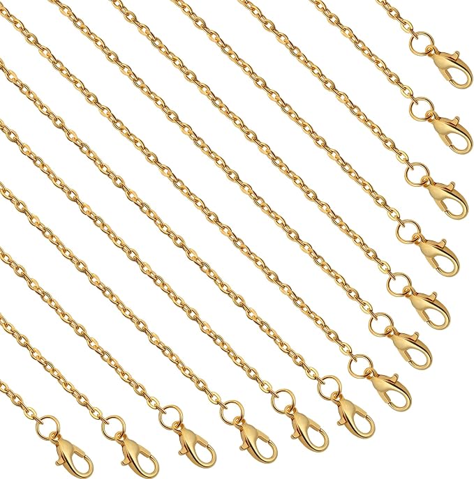 Lemonkey 24 Pack Necklace Chains Bulk by Lemonkey