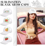 Vabean 24 Pack Sublimation Blank Cap Trucker Mesh Cap Unisex Plain Blank - Image 6