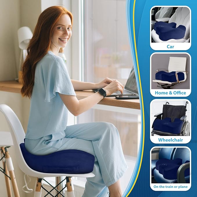 BlissTrends Seat Cushion, Thick Memory Foam Cushions - Image 6