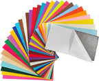 Jtnohx Self Adhesive Felt Sheets, Adhesive Backed Felt, 33 Colors Sticky Back by Jtnohx