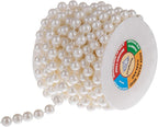 10mm Pearl Strands, 9 Yds of Lvory Fake Beads Garland Spool Roll by YoungJewl