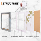Fixwal 4x6 Picture Frame Set of 5, Vintage Photo Frame, Rustic Retro Picture - Image 3