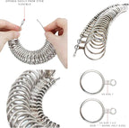 NIUPIKA Ring Sizer Measuring Tool Ring Mandrel Ring Measurer Ring Sizing Kit - Image 6