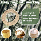 Bamboo Strips for Weaving, 0.6 Inch Wide Strips for Craft 10 Feet Long Smooth - Image 4