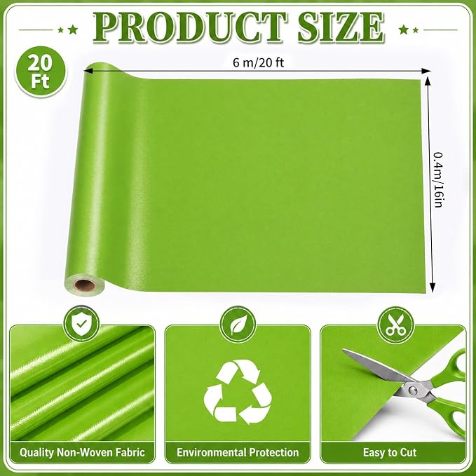 Lime Green Bulletin Board Roll Non-Woven Fabric Poster 16in X 20ft | Back to - Image 2