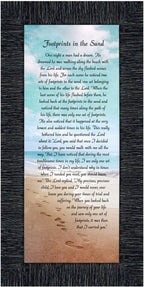 Footprints in the Sand Inspirational Wall Art, Beach Decor, Christian Gifts - Image 2