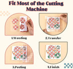 Tintnut Checkerboard Permanent Vinyl, waterproof, easy peel & stick, works - Image 3
