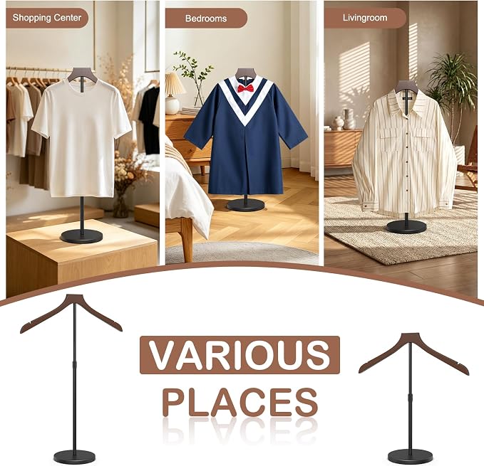 4 Pack Shirt Display Stand, 18-34 Inch Height Adjustable Mannequin Torso - Image 9
