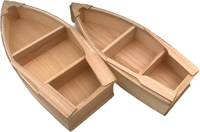 Unfinished Wooden Boat 2 Pack - Image 2
