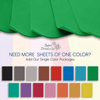 Green EVA Foam Sheets for Crafts, 9 x 12 Inch, 2mm Thickness, 15 Pack – Ideal - Image 3