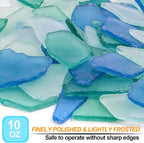 Keedolla Tumbled Sea Glass for Crafts - 10 OZ Flat Frosted Seaglass Pieces - Image 3