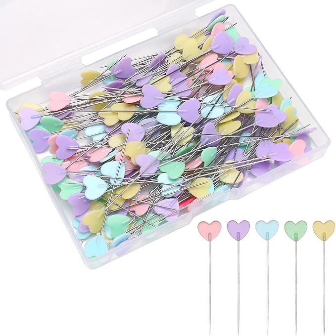 Elisel 200 pcs Multicolor Straight Pins Straight Quilting Pins Craft by Elisel