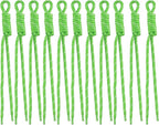 Paracord Keychain Paracord Bag Charm 12pcs Braided Nylon Rope Keychain Cord by Cmidy