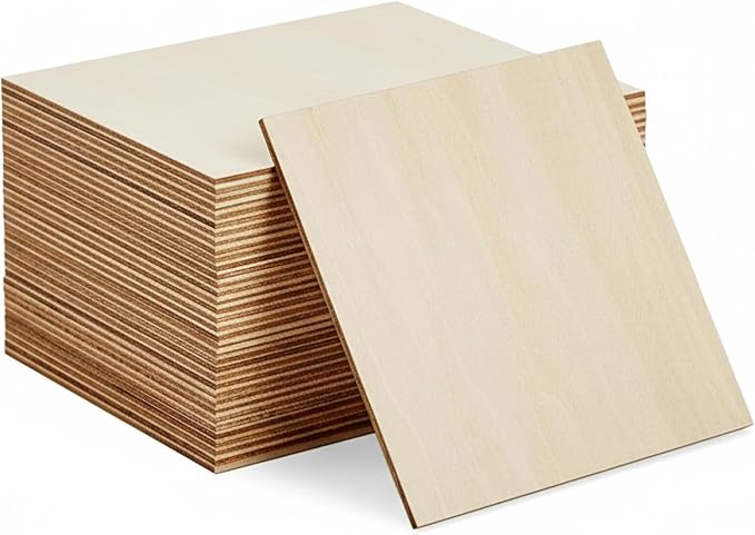 30 Pcs Basswood Sheets, Unfinished Thin Plywood Wood Sheets - Image 3