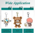 25 Pack Lobster Claw Clasps Keychain Kit, Bronze Keychain Clip - Image 6