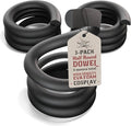 The Foamory's No Waste Half Round EVA Foam Dowel. 3 Pack of 5-25mm x 1M by TheFoamory