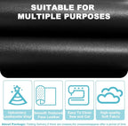 Black Faux Leather Fabric 79"×55" Smooth Grain Upholstery Vinyl - Image 3