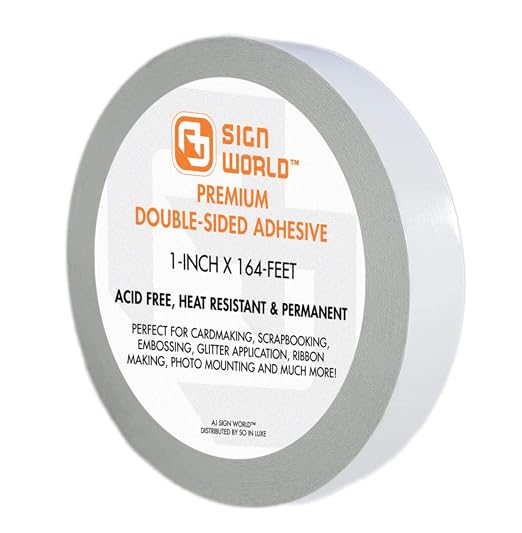 Best 1" Ultra-Thin Permanent Double-Sided Tape by AJSignWorld