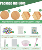 A&H Zier 4-Pack Kids Mosaic Coaster Kit – DIY Arts and Crafts - Image 3
