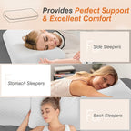 DUMOS Memory Foam Pillows for Sleeping 1 Pack, Bed Pillows for Adults - Image 6