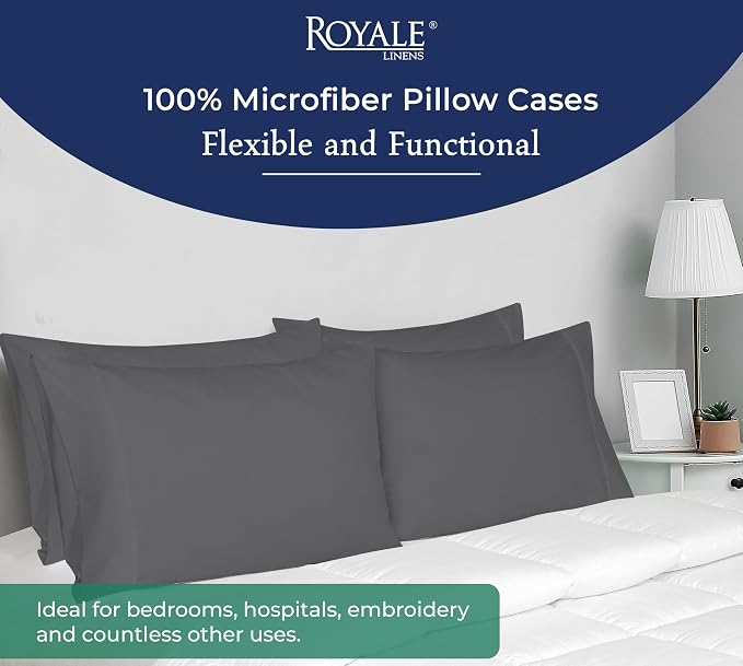 Royale Linens Standard Pillowcase Set of 2 - Image 6
