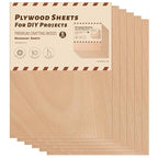 Rowood 6 Pack Mahogany Plywood Sheets 1/8, 3mm Thin Unfinished Craft Wood - Image 8