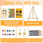 Mandun 3 Pack Paint by Numbers Kit - Image 4