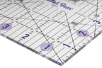 The Quilted Bear Square Quilting Ruler, Transparent Acrylic, Precise Bold Lines - Image 4