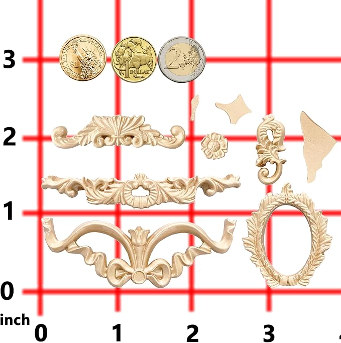 Art Mold for Polyclay Air Dry Clay Plaster, Wreath and Frame - Image 4