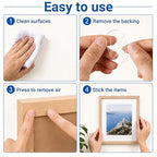 80 PCS Nano Double Sided Adhesive Pads, Waterproof No Damage Removable Heavy - Image 3
