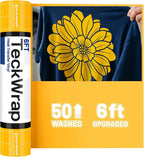 TECKWRAP Heat Transfer Vinyl for T-Shirts, 50+ Washes, REACH Certified & Dryer by TECKWRAP