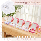 Teenyyou 12 Set Tie Dye Pink Spa Party Supplies - Image 6