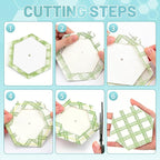 120 PCS Hexagon Piecing Paper Templates, Quilting Templates Accessories - Image 6