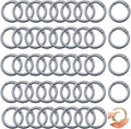 Round Carabiner Clip Bulk 48pcs 1 Inch Colorful Circle Carabiner Key Ring Clips by Cmidy