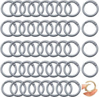 Round Carabiner Clip Bulk 48pcs 1 Inch Colorful Circle Carabiner Key Ring Clips by Cmidy