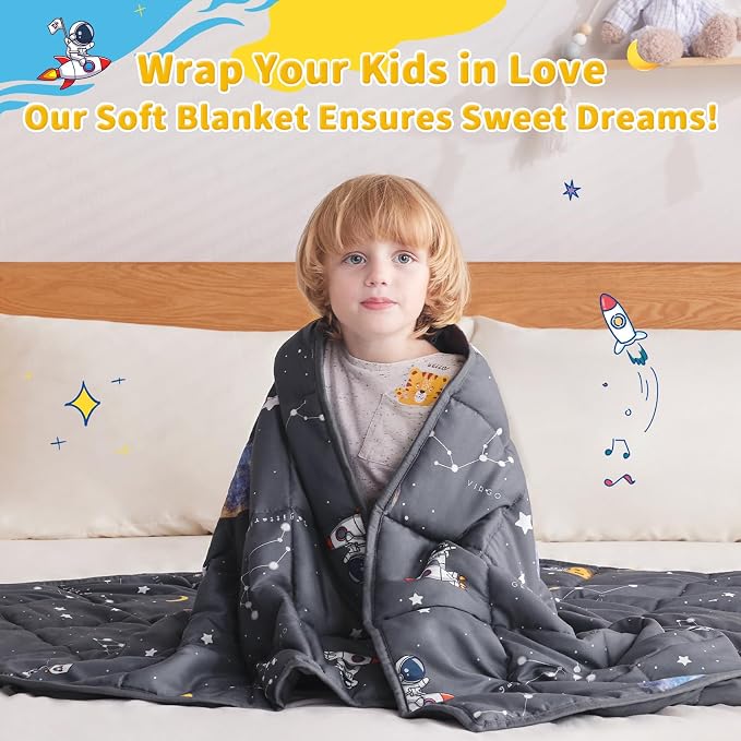 anfie Weighted Blanket Kids, Weighted Blanket Cooling Blanket - Image 5